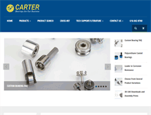 Tablet Screenshot of carterbearings.com